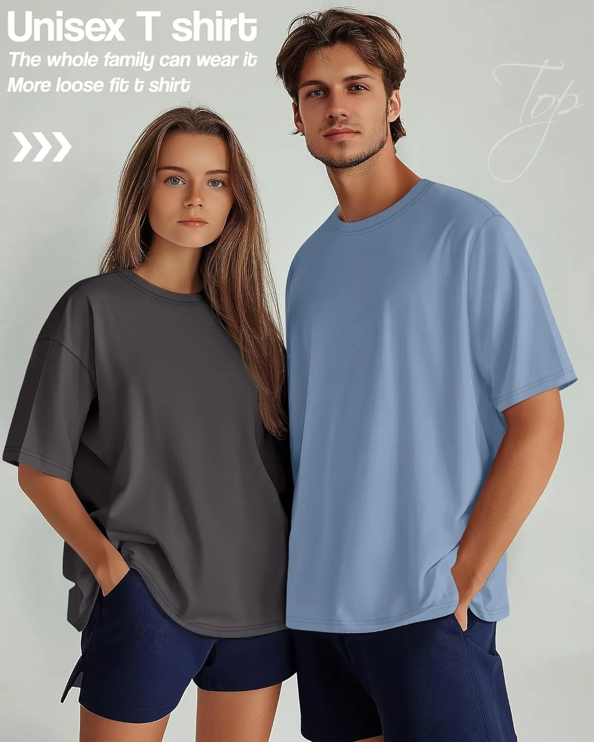 Neer 4 Pack Men's Big and Tall Shirts Summer Cotton Short Sleeve Tee Crew Neck Casual Top Basic Oversize T Shirts