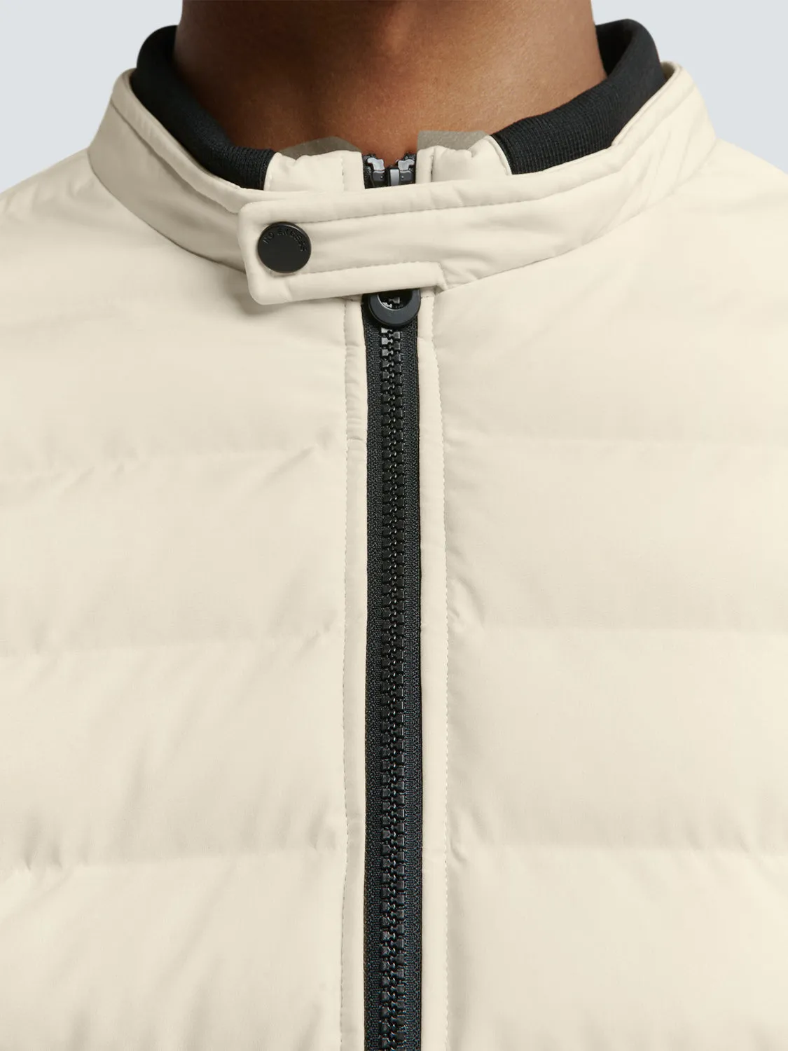 No Excess Padded Jacket: Short Fit - Cement