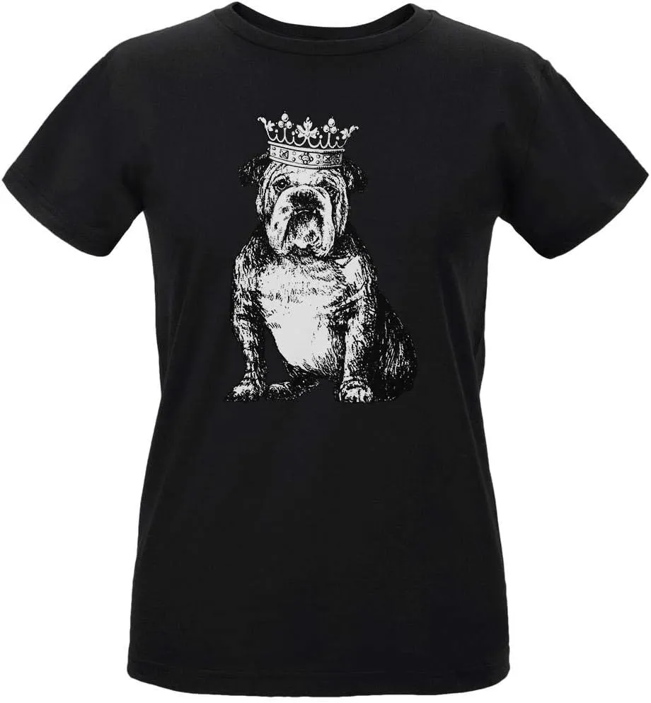 Old Glory British Bulldog Crown Womens Organic T Shirt