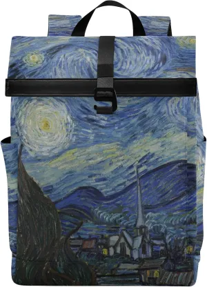 OREZI Big Schoolbag Roll Top Backpack Laptop Backpack Travel Backpack for Kid's Adult