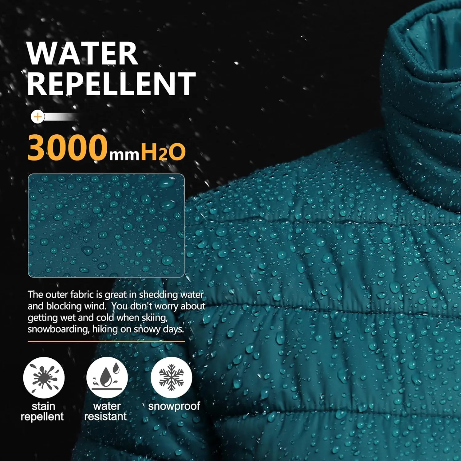 Outdoor Ventures Women's Packable Full-Zip Short Puffer Jacket Insulated Quilted Warm Lightweight Winter Coat