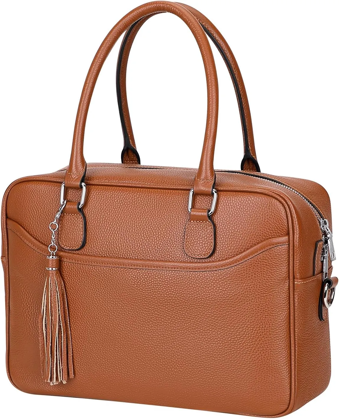 Over Earth Genuine Leather Satchel Handbags for Women Purse Top Handle Shoulder Bag