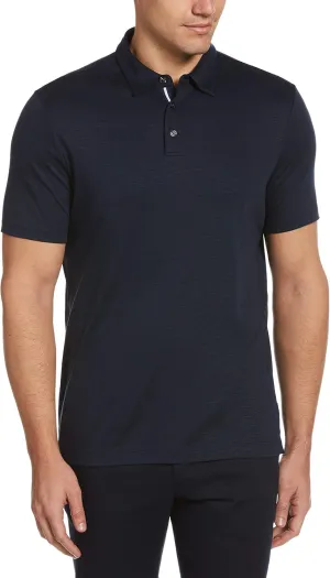 Perry Ellis Men's Ultra Soft Touch Slub Short Sleeve Polo Shirt