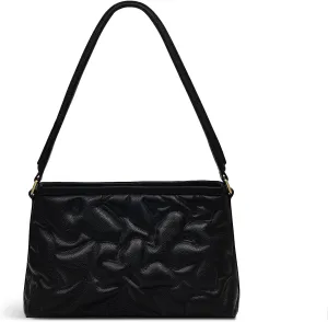 RADLEY London Floral Street Womens Medium Leather Open Top Shoulder Bag, Black