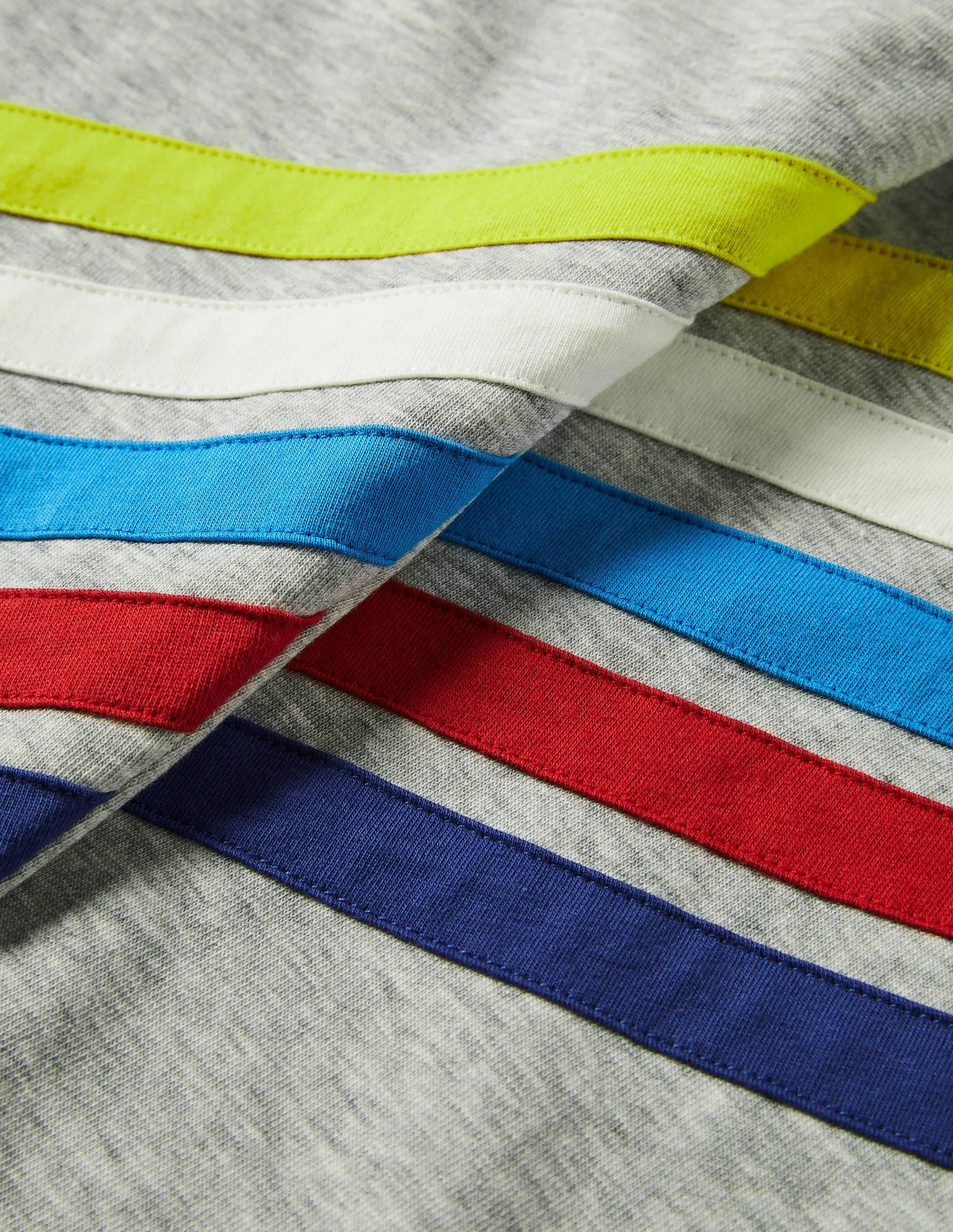 Rainbow Stripe Joggers-Grey Marl