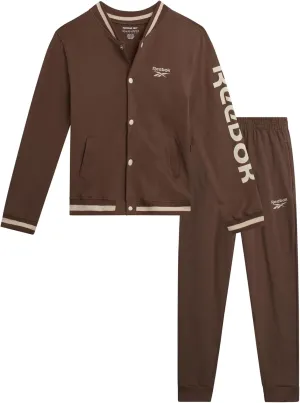 Reebok Boys' Active Tracksuit Set - 2 Piece Performance Fleece Varsity Jacket and Jogger Sweatpants for Boys (Sizes: 8-12)