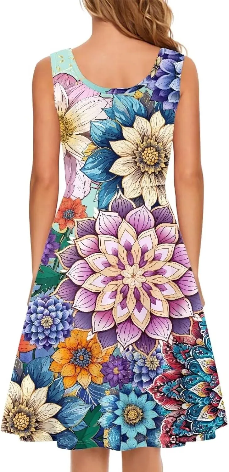 Renewold Women's Dresses Women's Casual Dresses Women's Swimsuits & Cover Ups Tank Top Dress