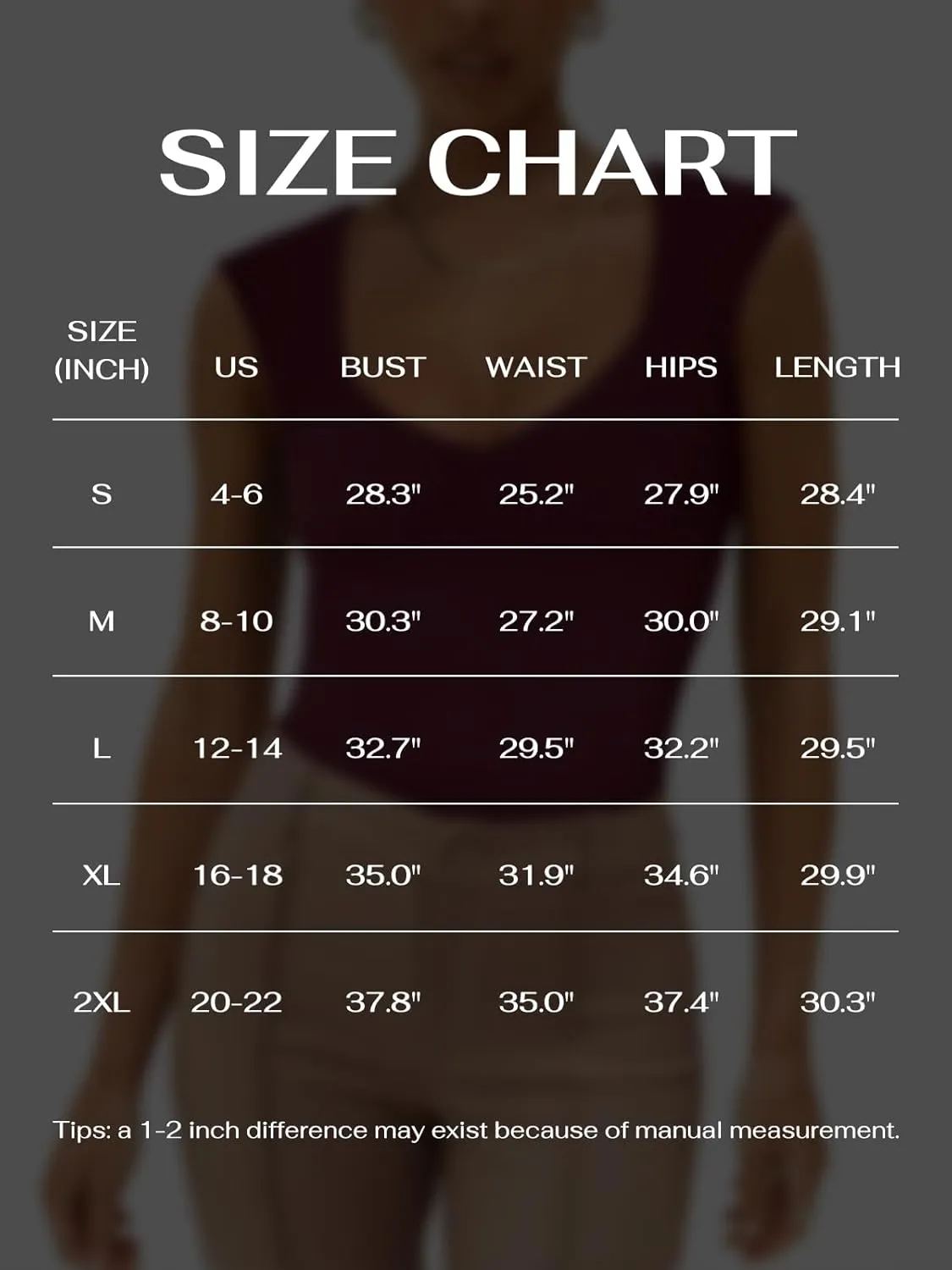 REORIA Butsmooth Women's Trendy Sexy Casual V Neck Double Lined Sleeveless Slimming Going Out Tank Top Bodysuits