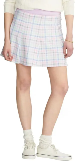 RLX Ralph Lauren Women's Elite Gingham 17in Golf Skort Large L Multi