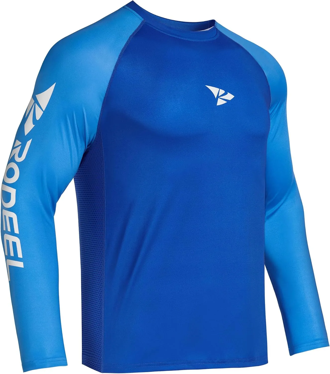 Rodeel Men's Fishing Shirts for Men Long Sleeve Wicking Fabric UPF 50 Sun Protection Performance Shirt