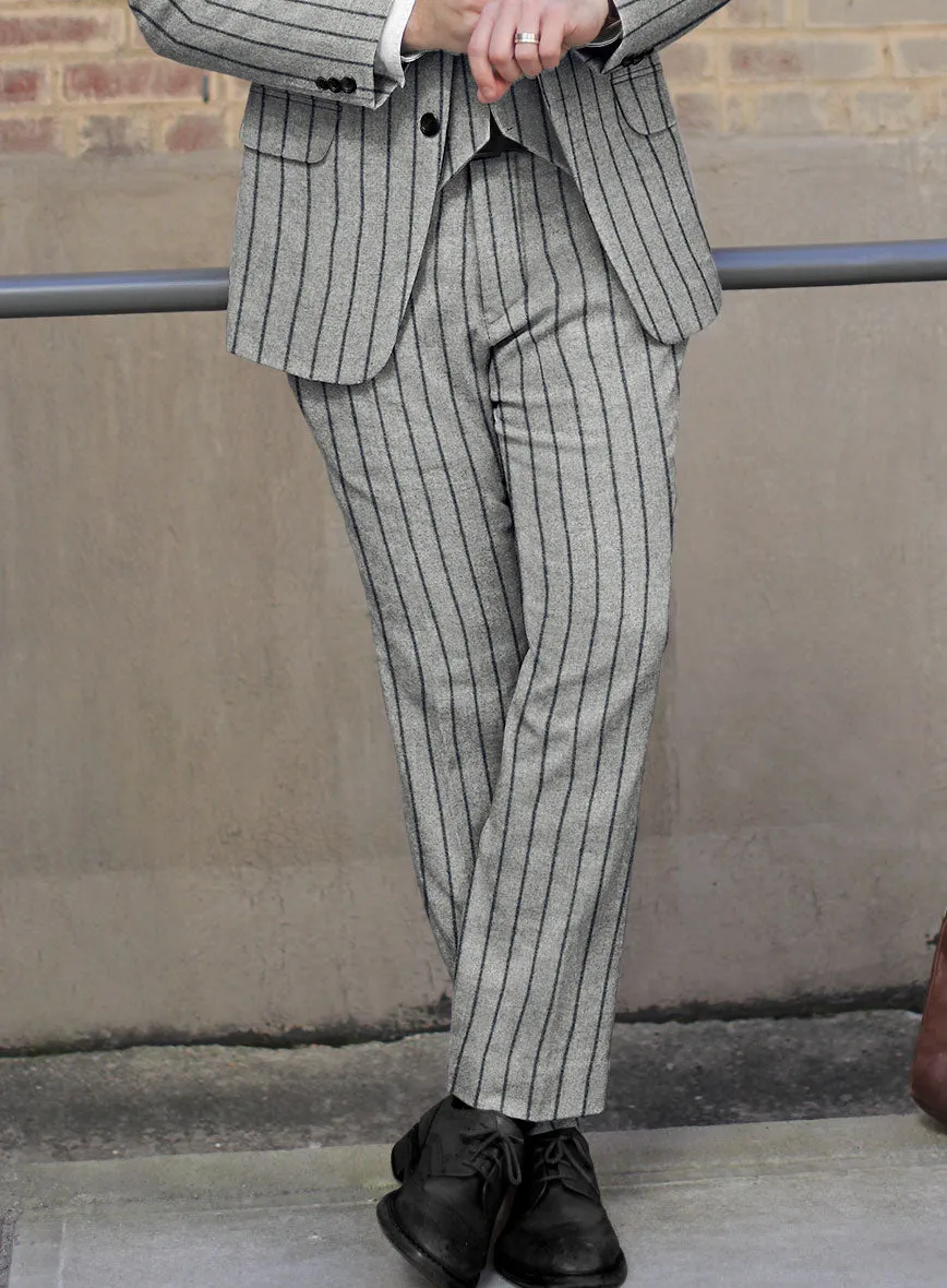 Sartori Orietta Gray Soft Tweed Pants
