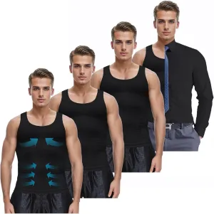 Slimming Undershirt Shapewear Gynecomastia Compression Shirt Men Body Shaper