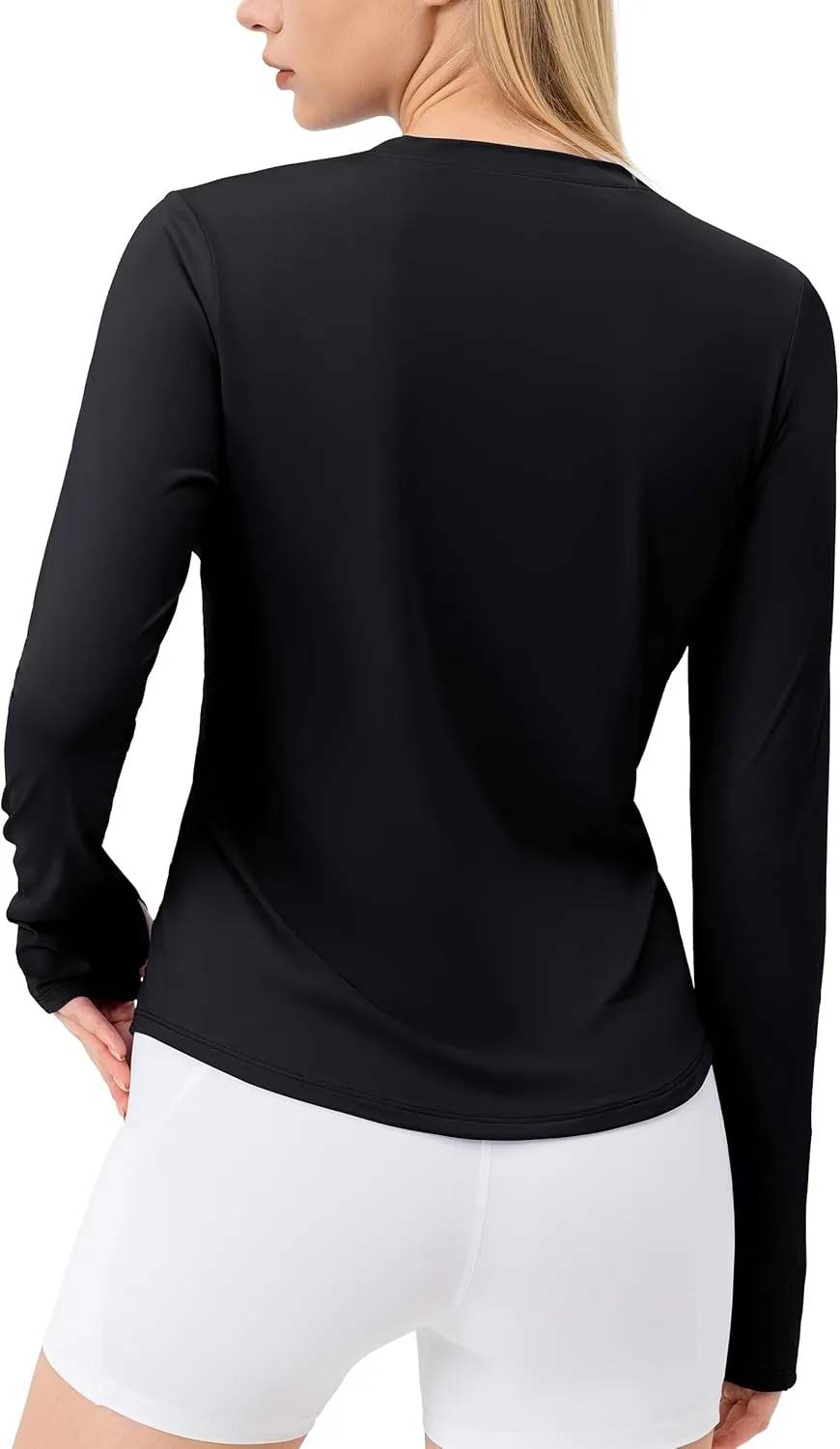 SPVISE Women's Long Sleeve Workout Shirts UPF 50  Running Hiking Yoga T-Shirt Tops Dry Fit UV Protection Rash Guard Sun Shirt