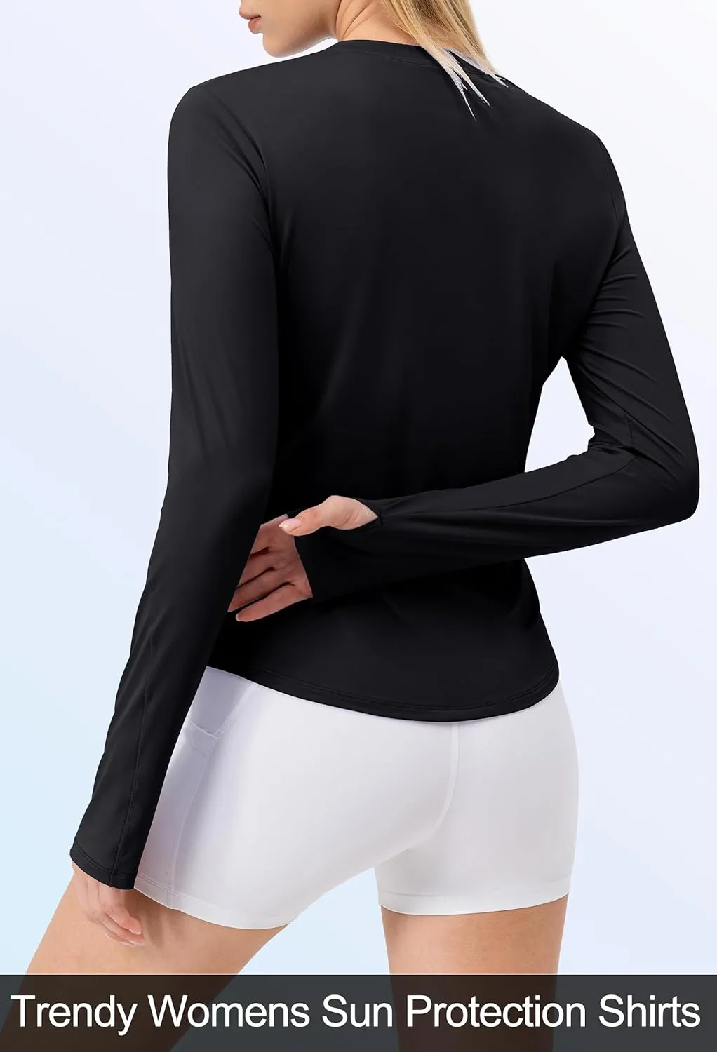 SPVISE Women's Long Sleeve Workout Shirts UPF 50  Running Hiking Yoga T-Shirt Tops Dry Fit UV Protection Rash Guard Sun Shirt