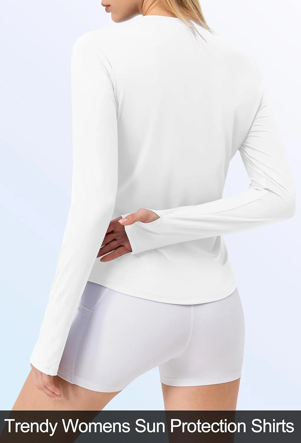 SPVISE Women's Long Sleeve Workout Shirts UPF 50  Running Hiking Yoga T-Shirt Tops Dry Fit UV Protection Rash Guard Sun Shirt