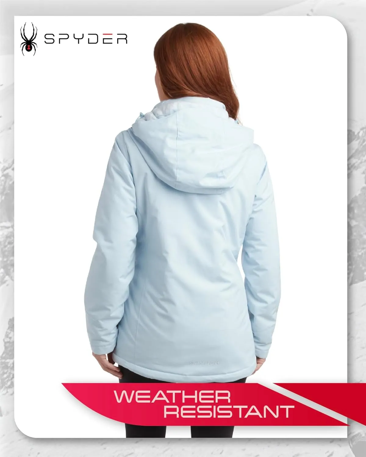 Spyder Women's Snow Ski Jacket - 3 Looks in 1 Insulated Puffer to Sherpa Fur Reversible Inner Winter Jackets for Women (S-XL)