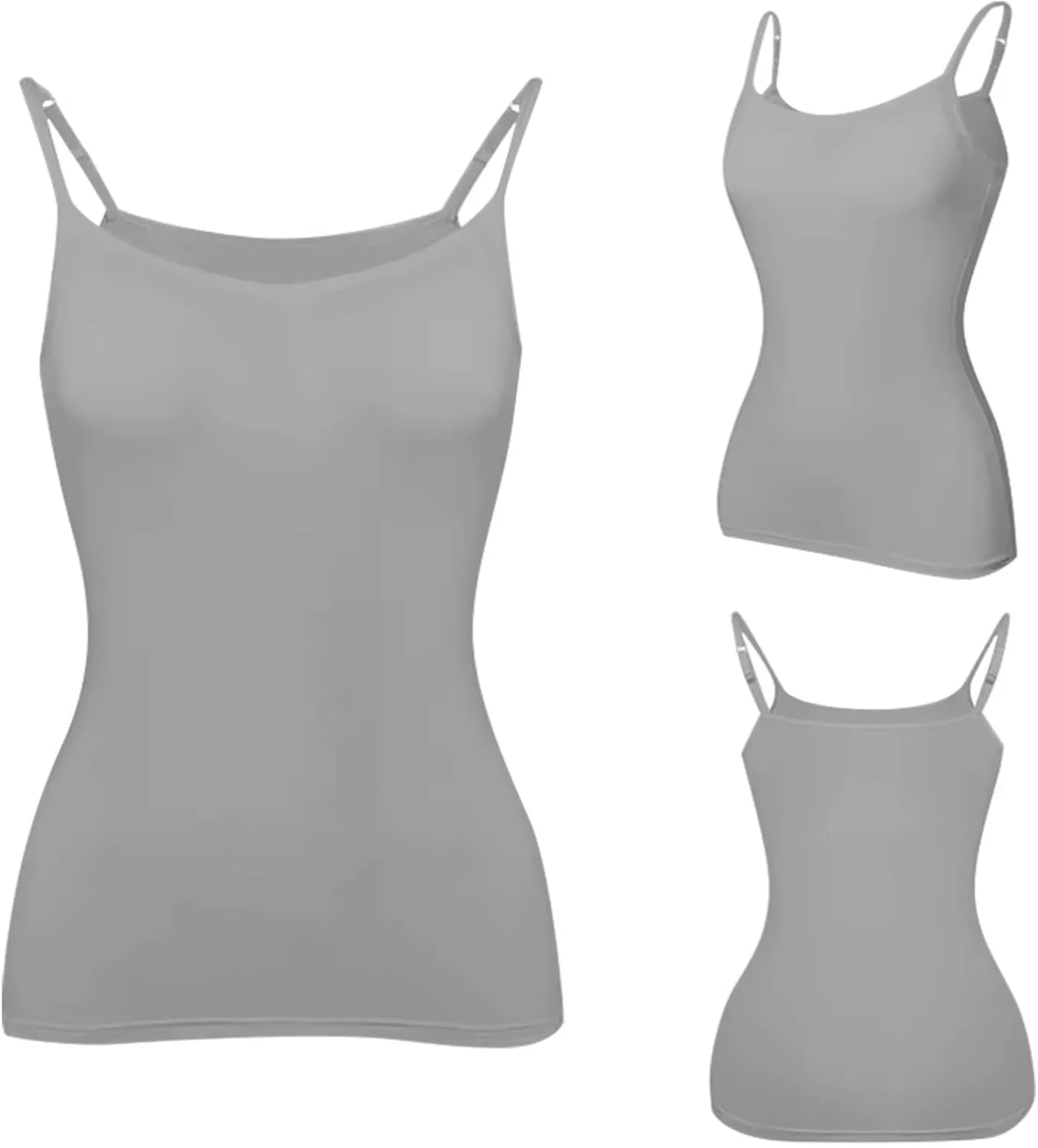 Tank Top for Women with Workout 2025 Adjustable Spaghetti Strap Fitted Camisole