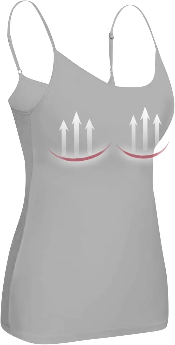 Tank Top for Women with Workout 2025 Adjustable Spaghetti Strap Fitted Camisole