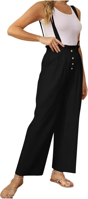 TARIENDY High Waisted Flowy Pants for Women Womens Wide Leg Pants Beach Casual Comfy Trousers high Waist Elastic Outfits