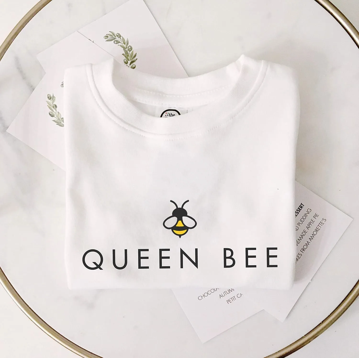 The Spunky Stork Queen Bee Organic Cotton Toddler T Shirt
