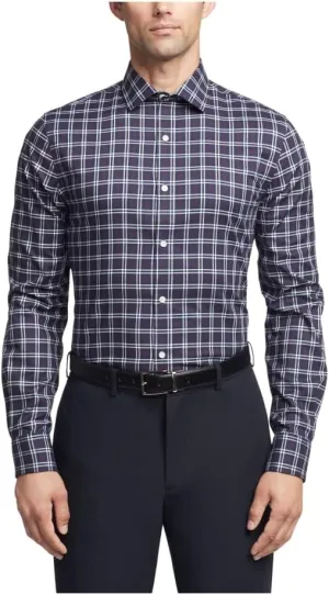 Tommy Hilfiger Men's Dress Shirt Slim Fit Stretch Oxford
