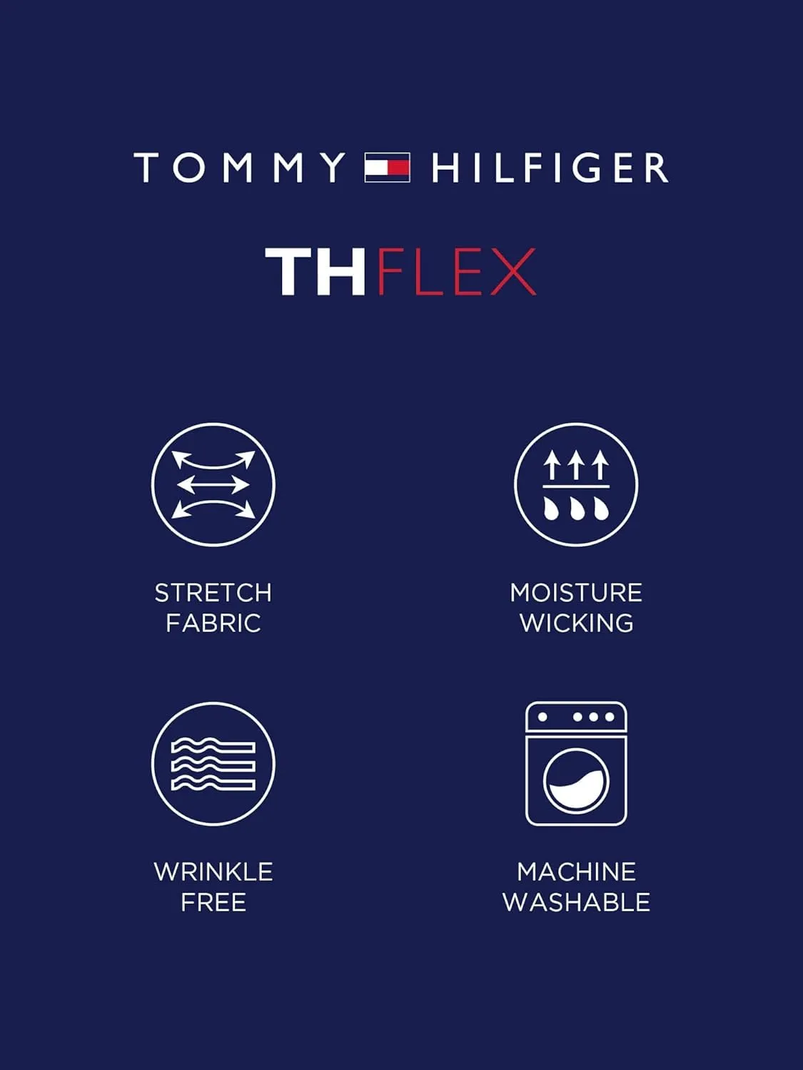 Tommy Hilfiger Men's Dress Shirt Slim Fit Stretch Oxford
