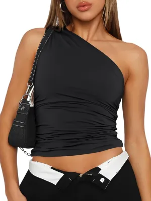 Trendy Queen Womens Going Out Tops Summer Spring Tank Crop Outfit Cute Y2k Shirts Corset Fashion Workout Clothes 2025