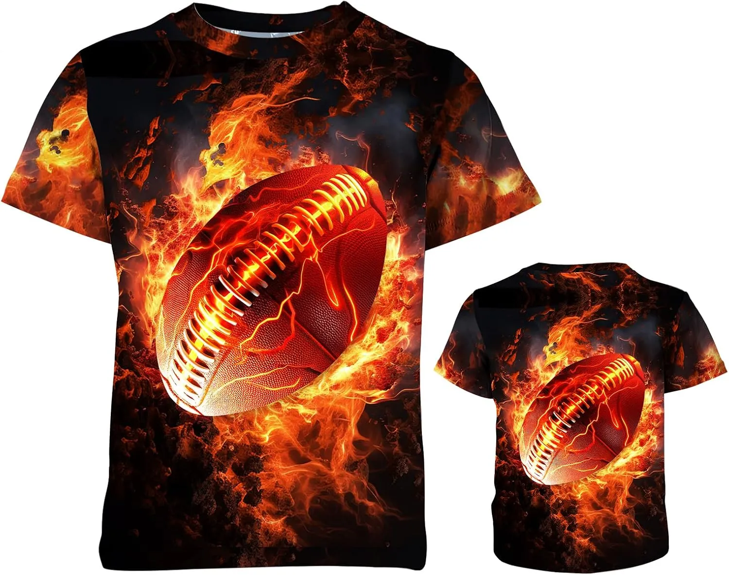 Unisex 3D Graphic Printed T-Shirts, Boys Girls Kids Crewneck Short Sleeve T Shirts, Cool Tees for 6-16 Years Teens