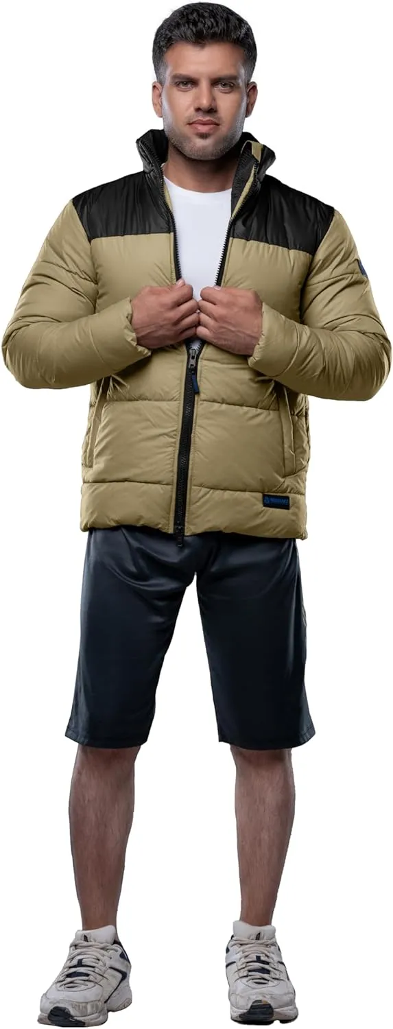 URBAN BUCK Mens Puffer Jacket Midweight Recycled Winter Down Windproof and Water Repellent Henry Men Climbing Jackets
