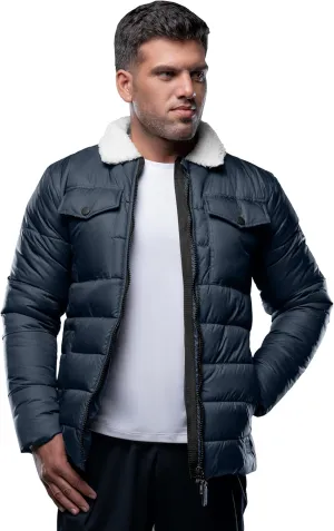 URBAN BUCK Mens Puffer Jackets Midweight Long Sleeves Windproof & Water Repellent Winter Down Recycled Bryce Men Hiking Coats