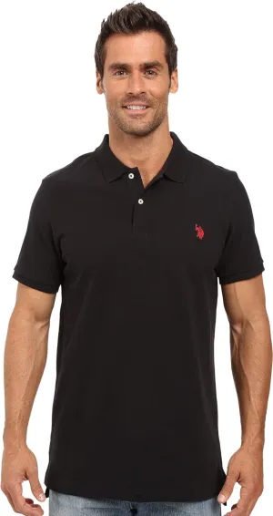U.S. Polo Assn. Men's Classic Polo Shirt, Black, M
