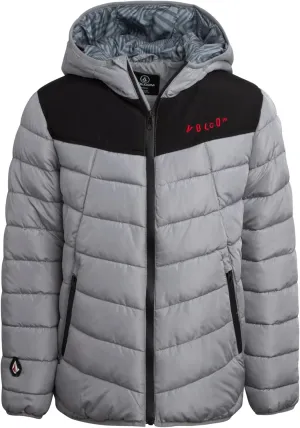 Volcom Boys' Puffer Jacket - Glacier Shield Quilted Winter Jacket with Hood - Insulated Outerwear Jackets for Boys (4-18)
