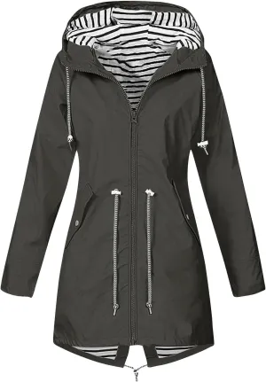 Waterproof Lightweight Jackets for Women, 2025 Cold Weather Womens Coats Breathable Fashion Windbreaker