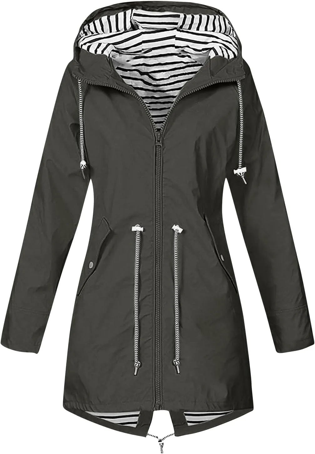 Waterproof Lightweight Jackets for Women, 2025 Cold Weather Womens Coats Breathable Fashion Windbreaker