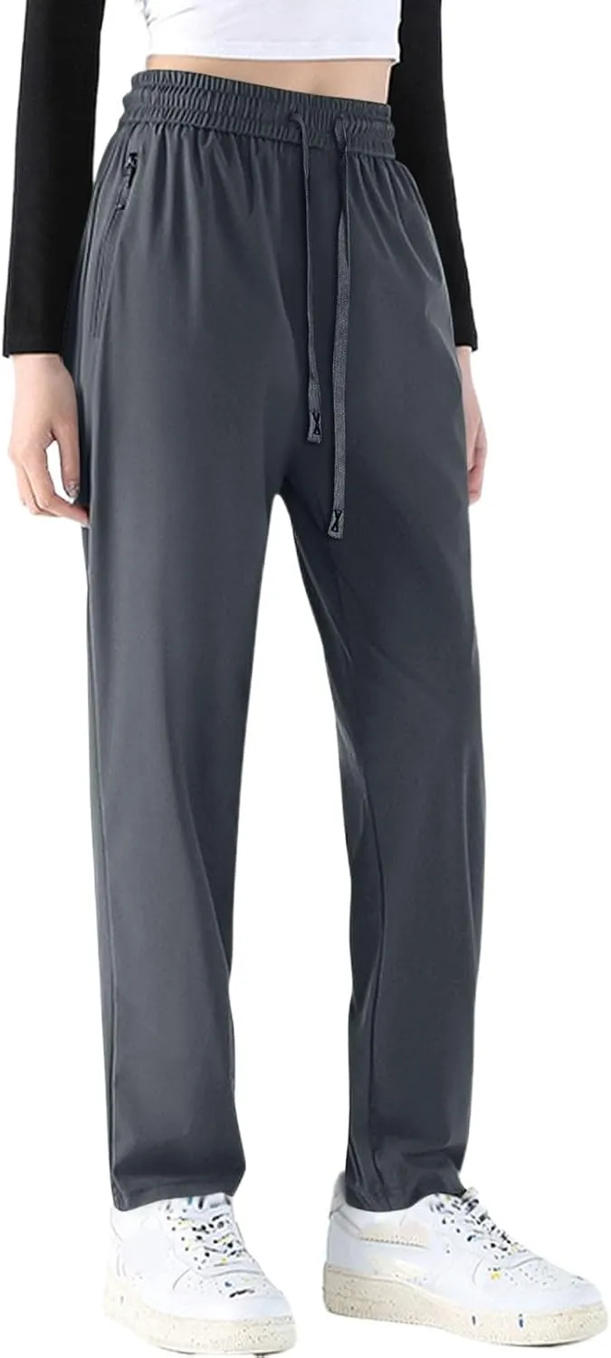 White Pants Women Plus Size, Womens Pants Trendy Linen Cotton Low Rise Trousers Work Straight Leg Summer