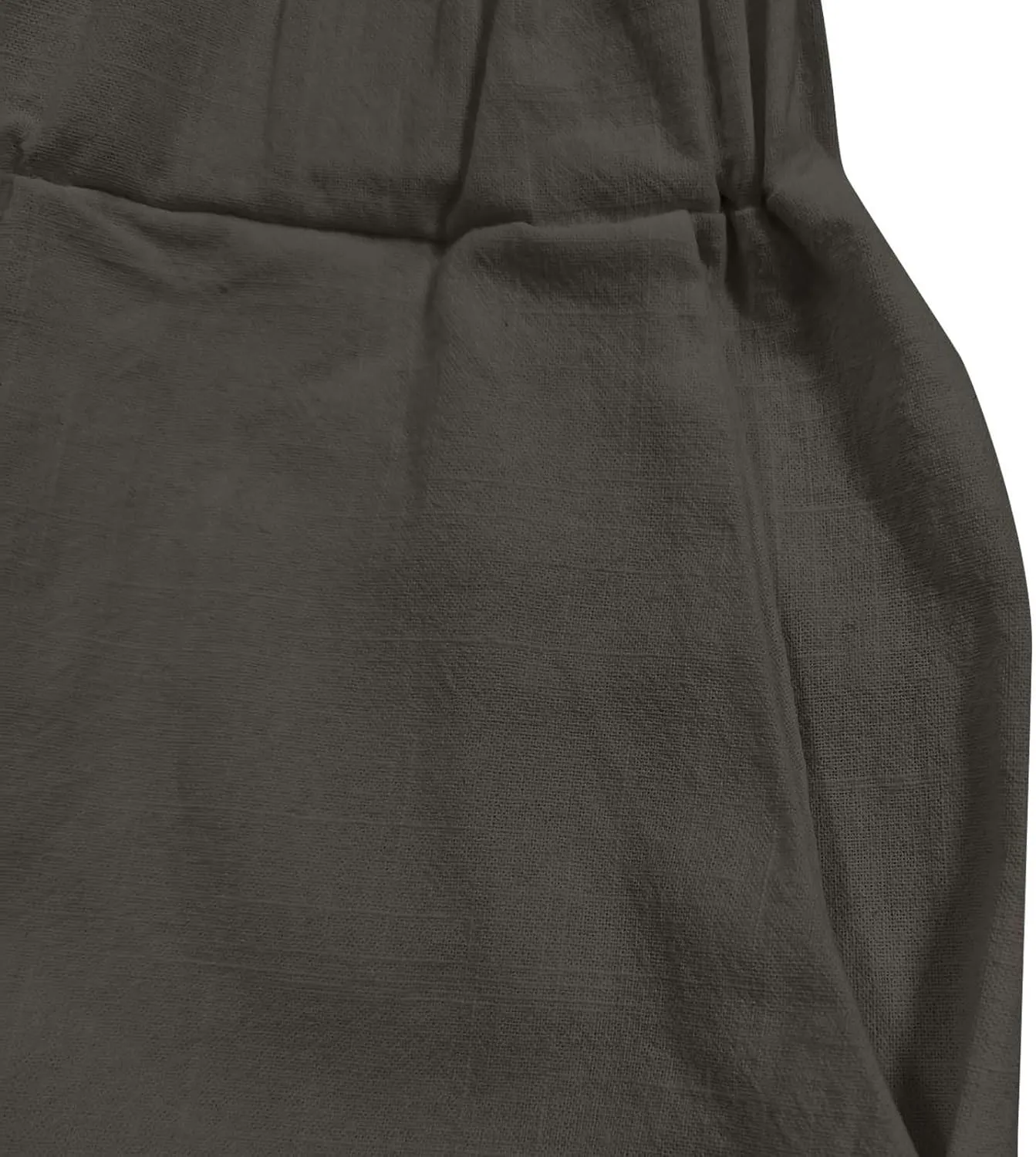 Women Linen Capri Pants Summer Casual Drawstring Elastic High Waist Pants Baggy Wide Leg Cropped Lounge Trousers