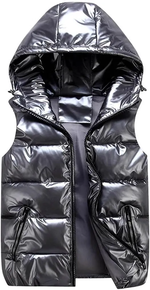 Women Sleeveless Puffer Jacket Ladies Waterproof Cotton Padded Waistcoat Female Fashion Street Top