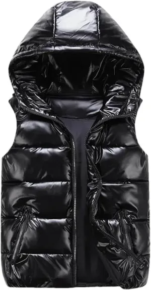 Women Sleeveless Puffer Jacket Ladies Waterproof Cotton Padded Waistcoat Female Fashion Street Top
