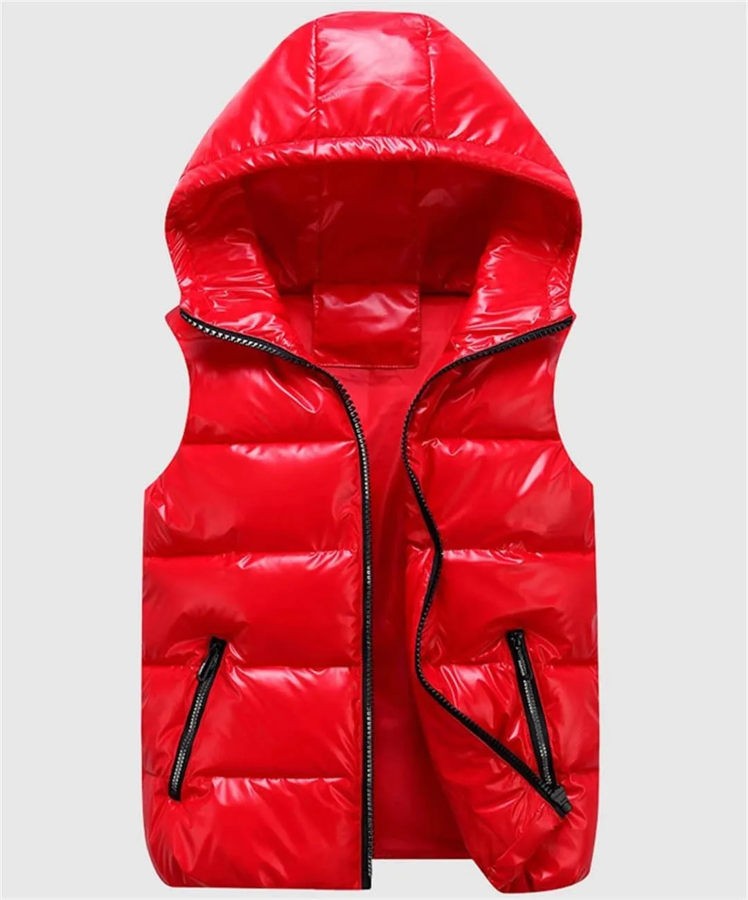 Women Sleeveless Puffer Jacket Ladies Waterproof Cotton Padded Waistcoat Female Fashion Street Top