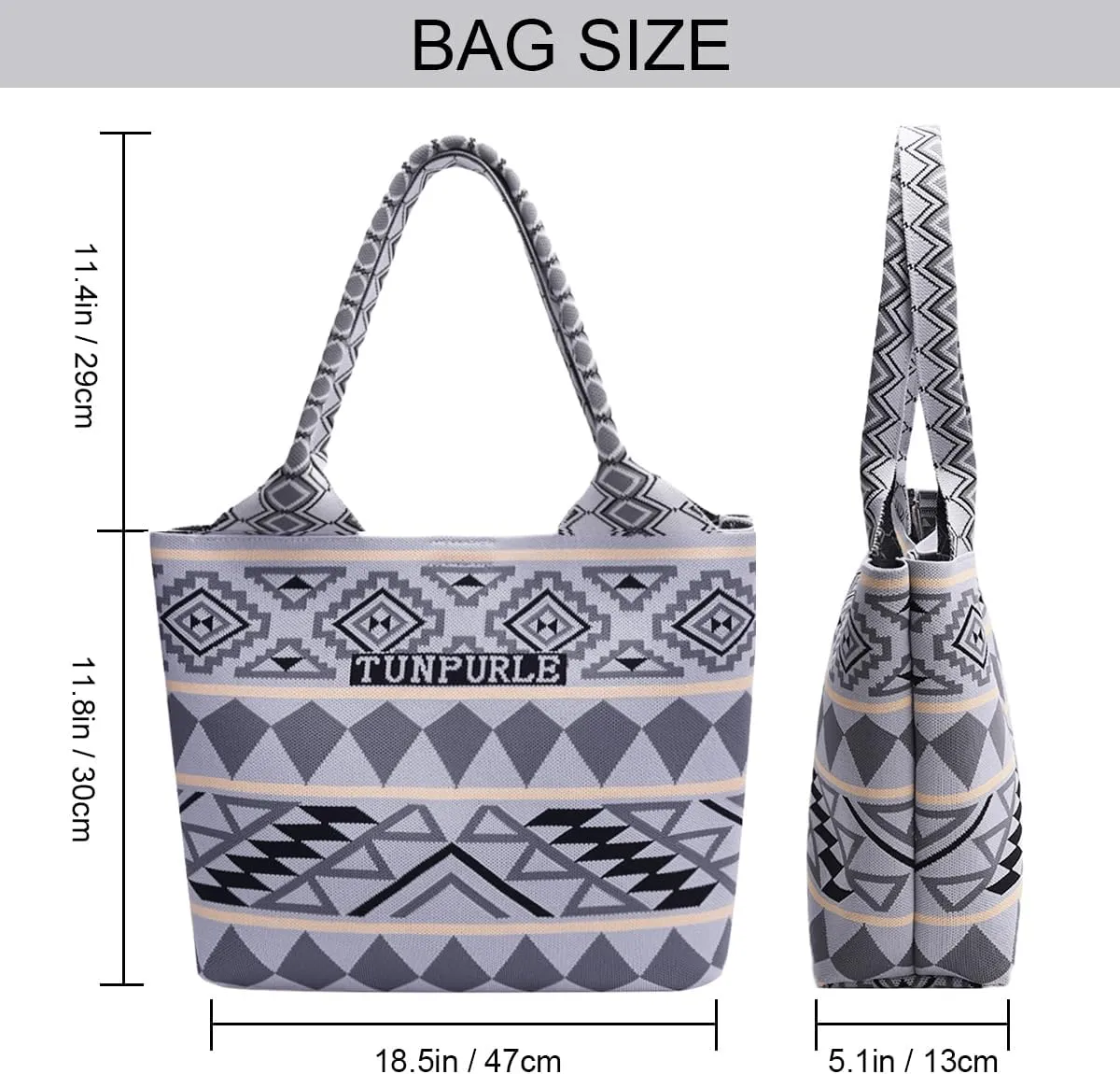 Women Tote Bag Lightweight Top Handle Bag Washable Shoulder Tote Handbag With Snap