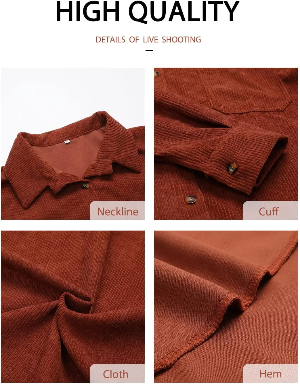 Women's Brushed Plaid Shirts Long Sleeve Flannel Lapel Button Down Cardigan Boyfriend Shacket Jacket Coats