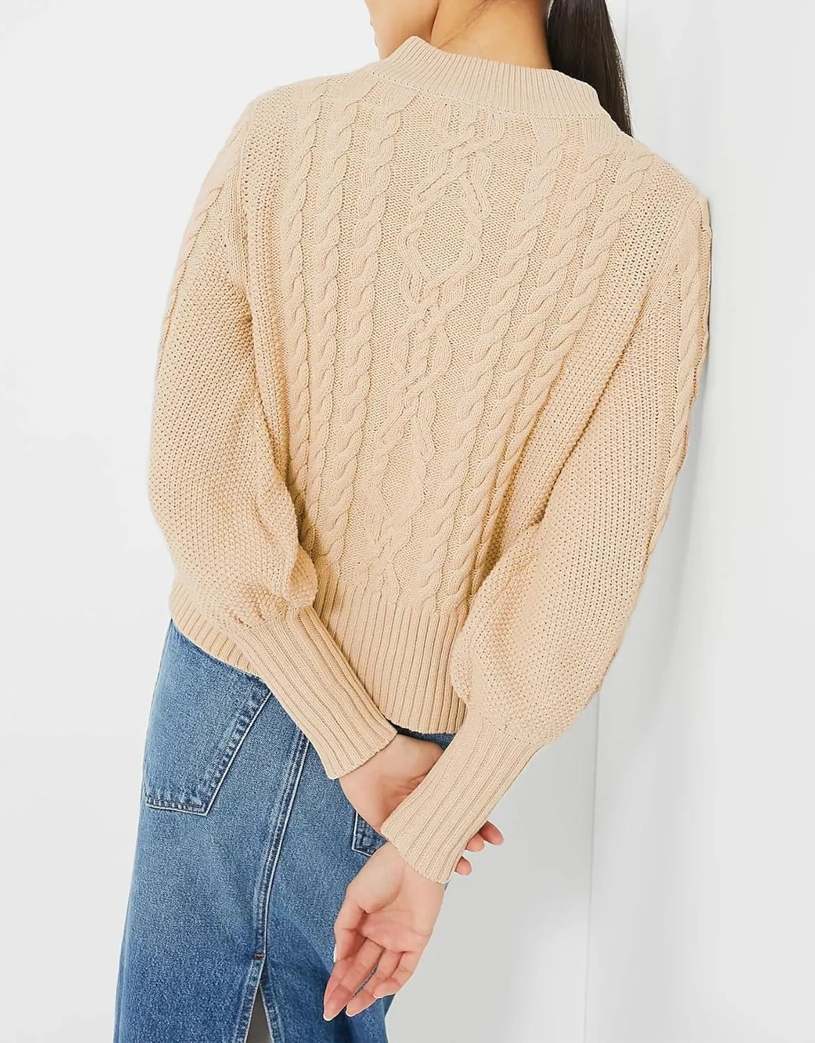 Women's Cardigan Sweater Button Down Long Sleeve Fall Jacket Short Chunky Knit Outerwear Coats Trendy Casual Outfits