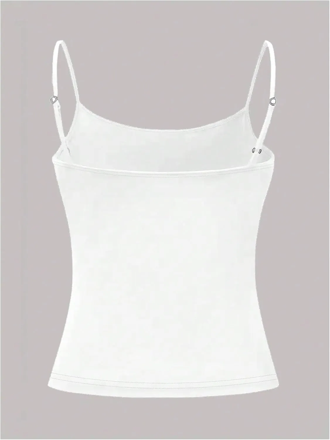 Women's Floral Crop Camisole Tops Scoop Neck Fitted Spaghetti Strap Tank Top
