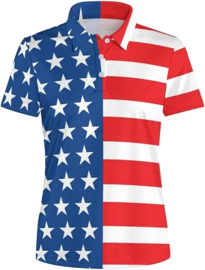 Women's Golf Shirt Moisture Wicking Golf Polo Shirts Short Sleeve Dry Fit Tennis Shirts