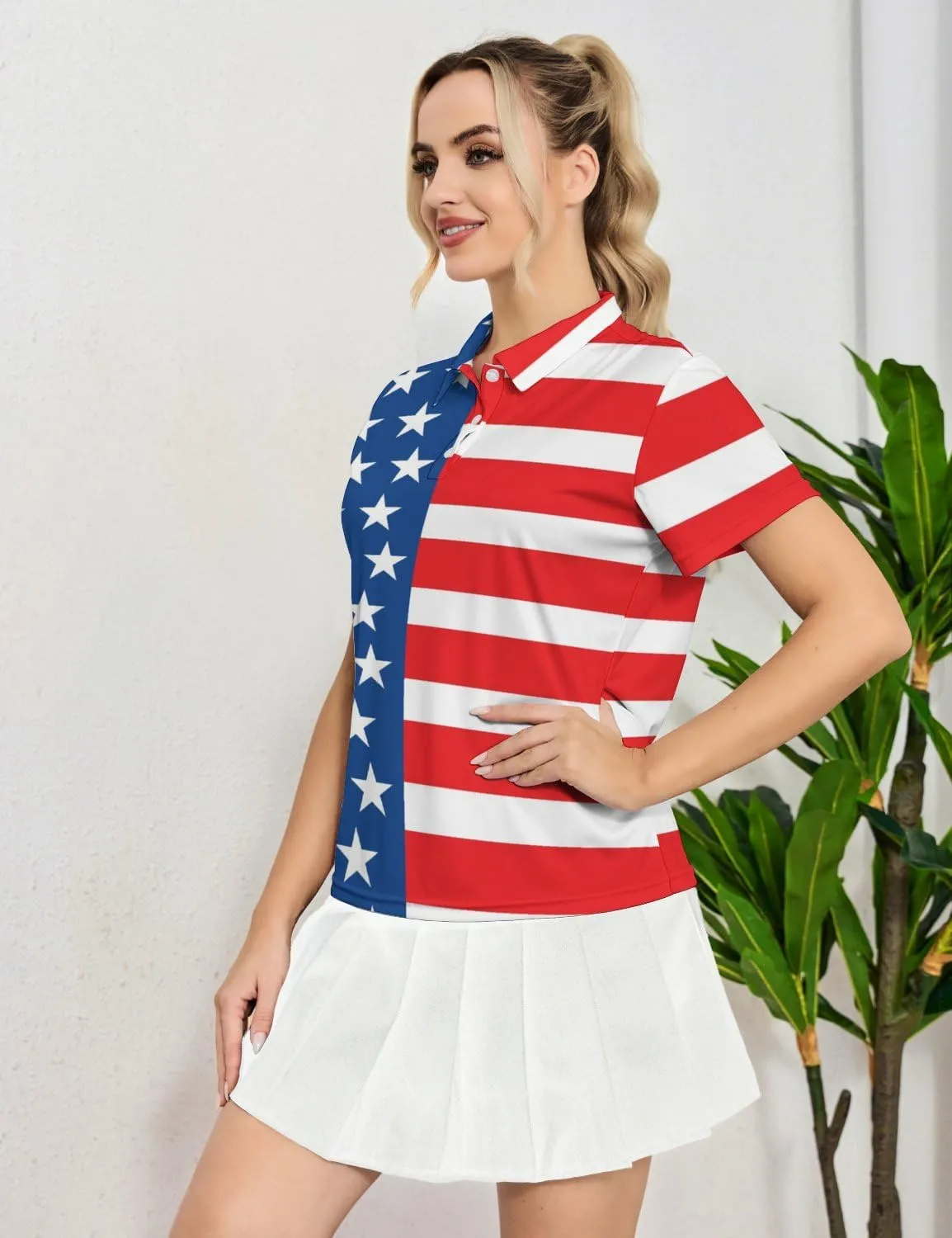 Women's Golf Shirt Moisture Wicking Golf Polo Shirts Short Sleeve Dry Fit Tennis Shirts