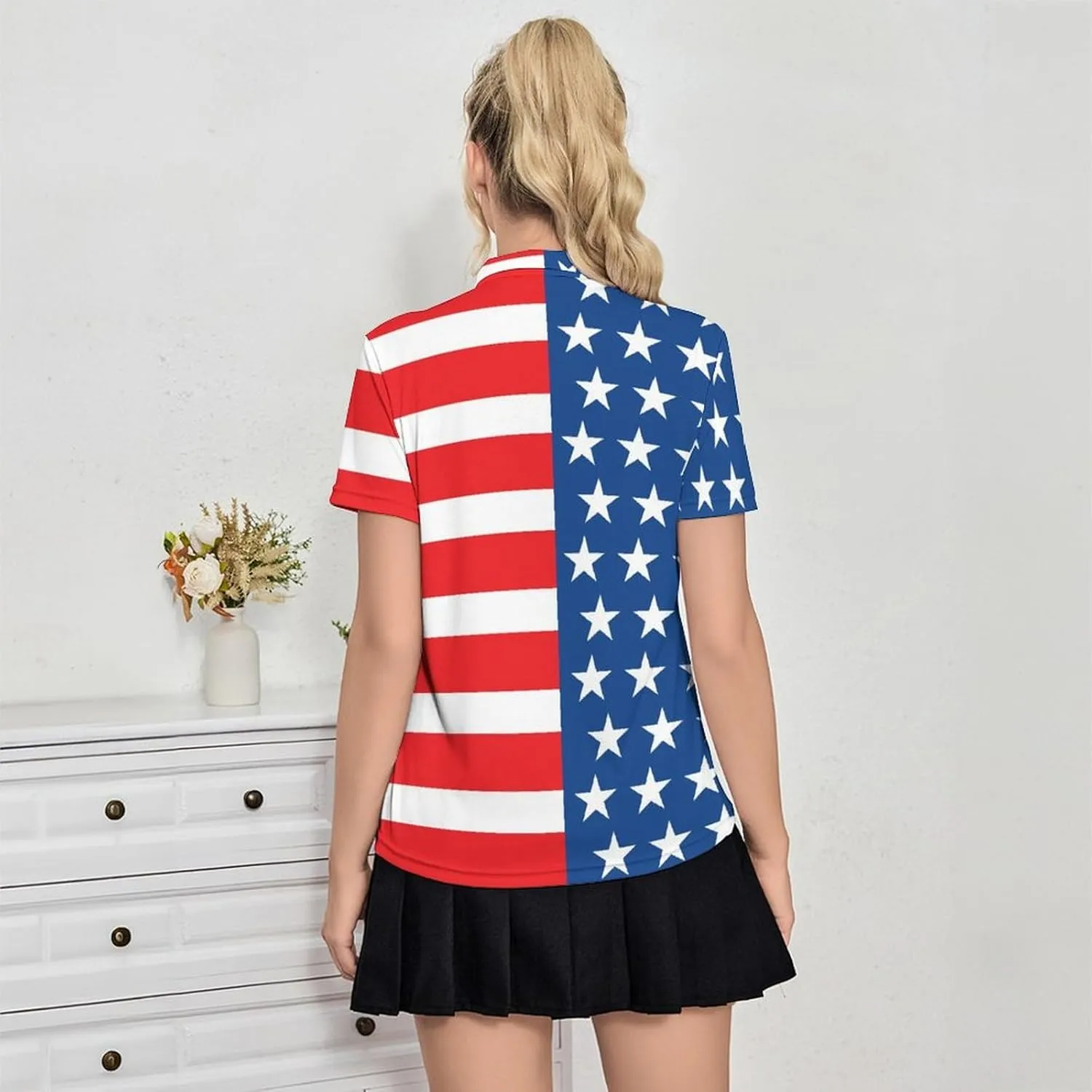 Women's Golf Shirt Moisture Wicking Golf Polo Shirts Short Sleeve Dry Fit Tennis Shirts