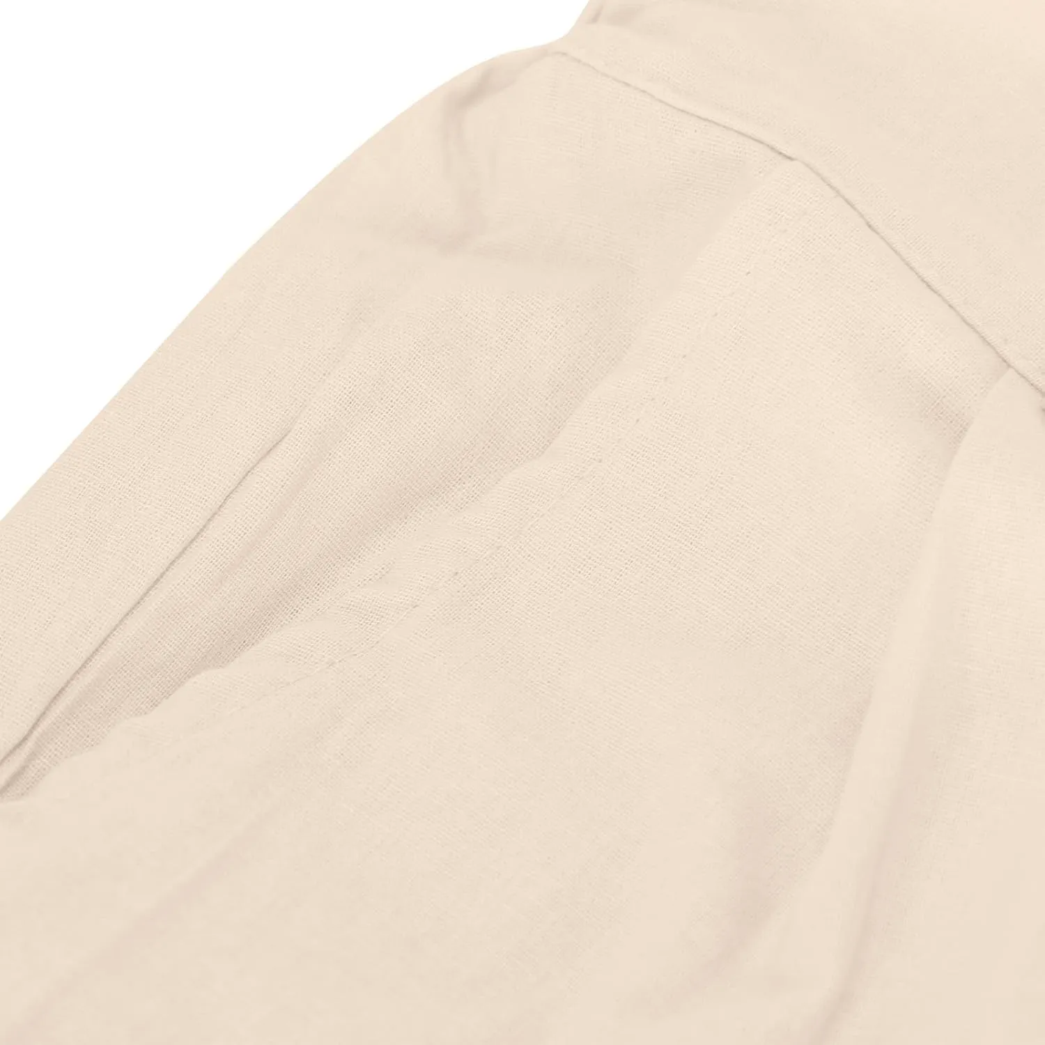 Women's Linen Pants Wide Leg Casual Summer Palazzo Pants Elastic Waist Dressy Lounge Work Trousers with Pockets