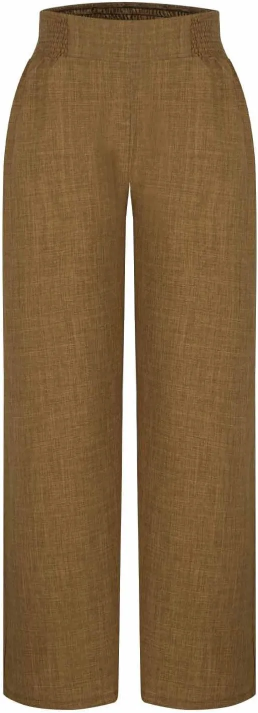 Womens Petite Wide Leg Pants Casual Summer Dress Pant High Waist Straight Trousers Joggers Slacks Outfits with Pockets