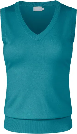 Women's Solid Basic V-Neck Sleeveless Soft Stretch Pullover Sweater Vest Top