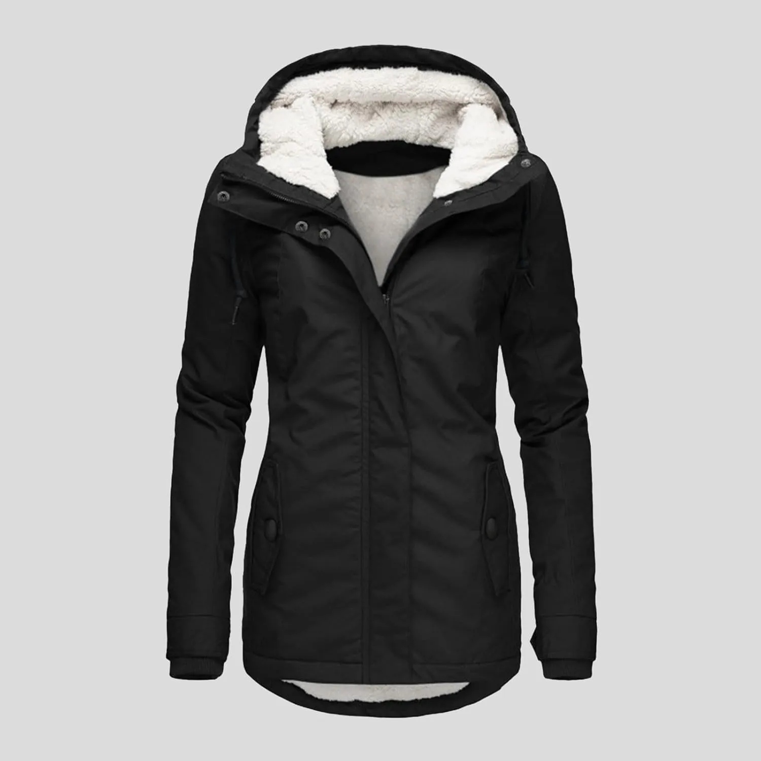 Wowomens Warm Fleece Jacket Coat Zipper Cardigans Tops Windbreaker Jackets Plus Size Fall Heated Jacket Sweats Fuzzy